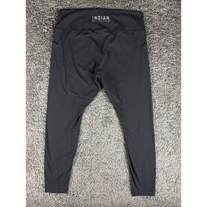 Indian Motorcycle Performance Womens 2XL Black Athletic Leggings Pockets Stretch